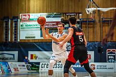 Basketball, bet-at-home Basketball Superliga 2021/22, Grunddurchgang Runde 4, Oberwart Gunners, BC GGMT Vienna, Edi Patekar (9)