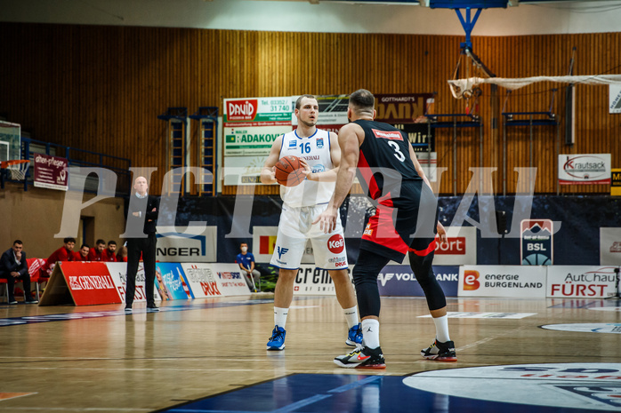 Basketball, bet-at-home Basketball Superliga 2021/22, Grunddurchgang Runde 4, Oberwart Gunners, BC GGMT Vienna, Renato Poljak (16)