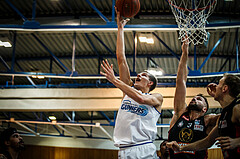 Basketball, bet-at-home Basketball Superliga 2021/22, Grunddurchgang Runde 4, Oberwart Gunners, BC GGMT Vienna, Edi Patekar (9)