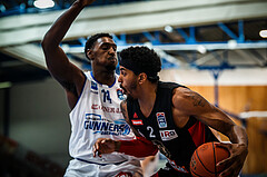 Basketball, bet-at-home Basketball Superliga 2021/22, Grunddurchgang Runde 4, Oberwart Gunners, BC GGMT Vienna, Michael Hughes (2)
