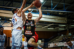 Basketball, bet-at-home Basketball Superliga 2021/22, Grunddurchgang Runde 4, Oberwart Gunners, BC GGMT Vienna, Adin Vrabac (27)