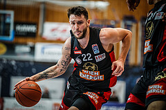 Basketball, bet-at-home Basketball Superliga 2021/22, Grunddurchgang Runde 4, Oberwart Gunners, BC GGMT Vienna, Tauras Jogela (22)