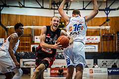 Basketball, bet-at-home Basketball Superliga 2021/22, Grunddurchgang Runde 4, Oberwart Gunners, BC GGMT Vienna, Adin Vrabac (27)