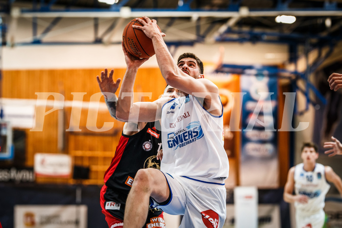 Basketball, bet-at-home Basketball Superliga 2021/22, Grunddurchgang Runde 4, Oberwart Gunners, BC GGMT Vienna, Ioannis Chatzinikolas (11)