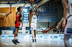 Basketball, bet-at-home Basketball Superliga 2021/22, Grunddurchgang Runde 4, Oberwart Gunners, BC GGMT Vienna, Rob Howard (5)