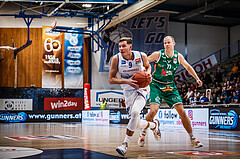 Basketball, bet-at-home Basketball Superliga 2021/22, Playoffs, Viertelfinale Spiel 1, Oberwart Gunners, Kapfenberg Bulls, Edi Patekar (9)