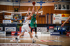 Basketball, bet-at-home Basketball Superliga 2021/22, Playoffs, Viertelfinale Spiel 1, Oberwart Gunners, Kapfenberg Bulls, Dejan Cigoja (10)
