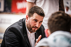 Basketball, bet-at-home Basketball Superliga 2021/22, Playoffs, Viertelfinale Spiel 1, Oberwart Gunners, Kapfenberg Bulls, Horst Leitner (Coach)