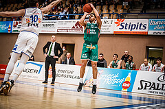 Basketball, bet-at-home Basketball Superliga 2021/22, Playoffs, Viertelfinale Spiel 1, Oberwart Gunners, Kapfenberg Bulls, Derryck Thornton (13)
