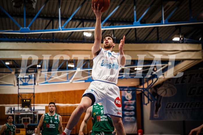 Basketball, bet-at-home Basketball Superliga 2021/22, Playoffs, Viertelfinale Spiel 1, Oberwart Gunners, Kapfenberg Bulls, Ioannis Chatzinikolas (11)