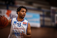 Basketball, bet-at-home Basketball Superliga 2021/22, Playoffs, Viertelfinale Spiel 1, Oberwart Gunners, Kapfenberg Bulls, Connor Cashaw (13)