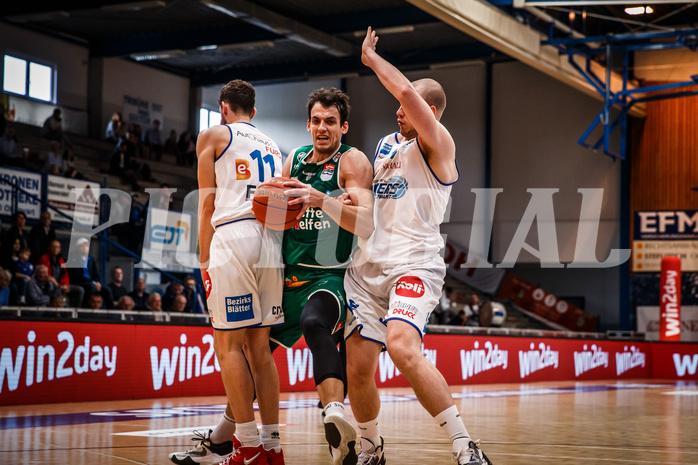 Basketball, bet-at-home Basketball Superliga 2021/22, Playoffs, Viertelfinale Spiel 1, Oberwart Gunners, Kapfenberg Bulls, Dejan Cigoja (10)