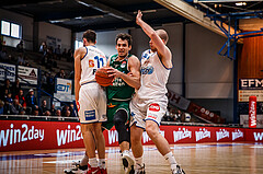 Basketball, bet-at-home Basketball Superliga 2021/22, Playoffs, Viertelfinale Spiel 1, Oberwart Gunners, Kapfenberg Bulls, Dejan Cigoja (10)