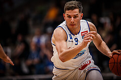 Basketball, bet-at-home Basketball Superliga 2021/22, Playoffs, Viertelfinale Spiel 1, Oberwart Gunners, Kapfenberg Bulls, Edi Patekar (9)