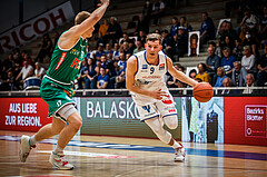 Basketball, bet-at-home Basketball Superliga 2021/22, Playoffs, Viertelfinale Spiel 1, Oberwart Gunners, Kapfenberg Bulls, Edi Patekar (9)