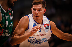 Basketball, bet-at-home Basketball Superliga 2021/22, Playoffs, Viertelfinale Spiel 1, Oberwart Gunners, Kapfenberg Bulls, Edi Patekar (9)