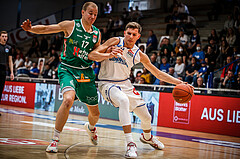 Basketball, bet-at-home Basketball Superliga 2021/22, Playoffs, Viertelfinale Spiel 1, Oberwart Gunners, Kapfenberg Bulls, Edi Patekar (9)