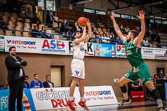 Basketball, bet-at-home Basketball Superliga 2021/22, Playoffs, Viertelfinale Spiel 1, Oberwart Gunners, Kapfenberg Bulls, Ioannis Chatzinikolas (11)