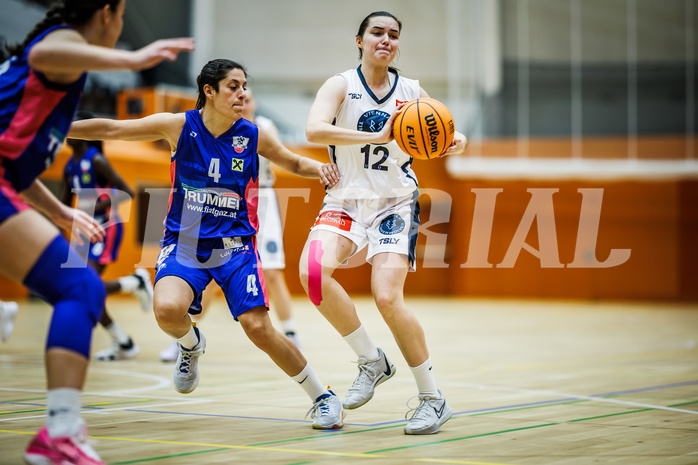 Basketball, Win2Day Basketball Damen Superliga 2023/24, Grunddurchgang 4.Runde, Vienna Timberwolves, UBSC-DBBC Graz, Lilian Schwarzenecker (12)