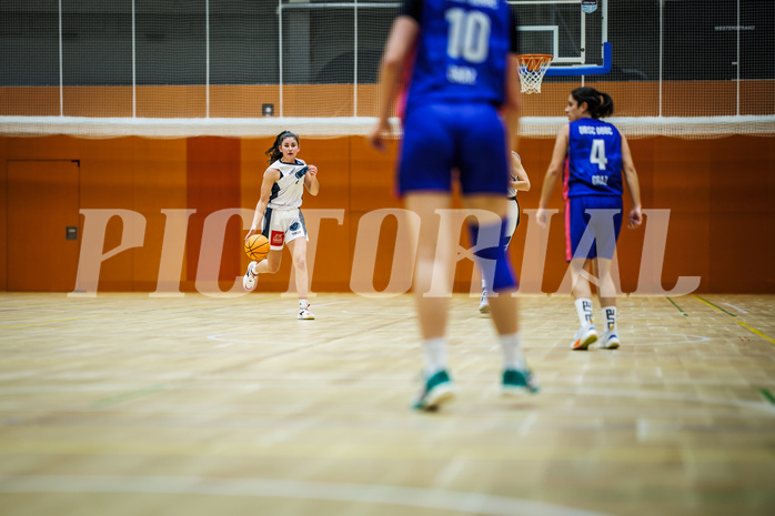 Basketball, Win2Day Basketball Damen Superliga 2023/24, Grunddurchgang 4.Runde, Vienna Timberwolves, UBSC-DBBC Graz, Magdalena Schmidt (4)