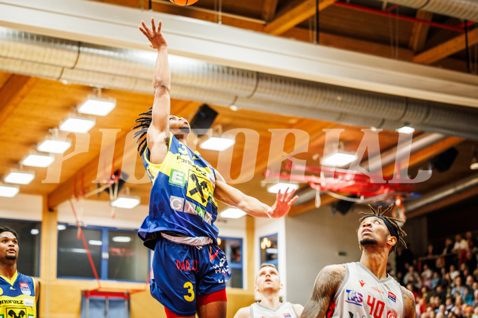 Basketball, win2day Basketball Superliga 2023/24, Grunddurchgang 8.Runde, Traiskirchen Lions, UBSC Graz, Zachery Deshon Cooks (3)