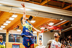 Basketball, win2day Basketball Superliga 2023/24, Grunddurchgang 8.Runde, Traiskirchen Lions, UBSC Graz, Zachery Deshon Cooks (3)