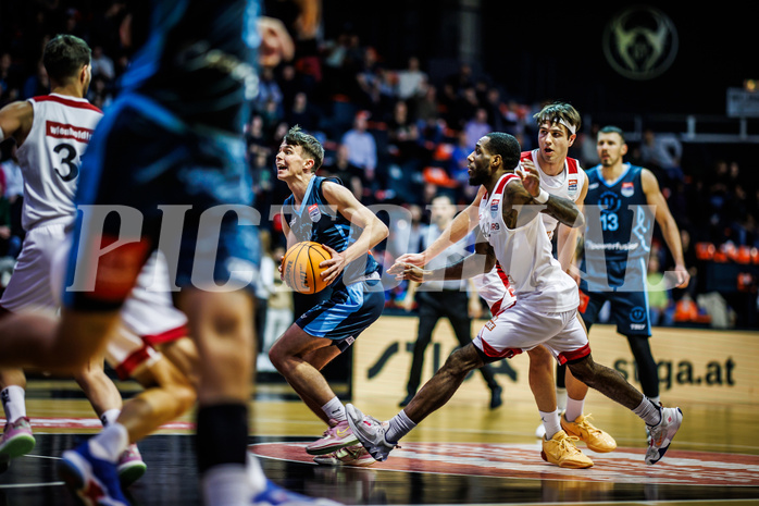Basketball, Win2Day Superliga 2023/24, Grunddurchgang 8.Runde, BC Vienna, Vienna Timberwolves, Jakob Konzet (5)