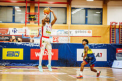 Basketball, win2day Basketball Superliga 2023/24, Grunddurchgang 8.Runde, Traiskirchen Lions, UBSC Graz, Demarcus Demonia (4)