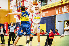 Basketball, win2day Basketball Superliga 2023/24, Grunddurchgang 8.Runde, Traiskirchen Lions, UBSC Graz, Edgars Lasenbergs (25)