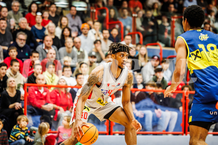 Basketball, win2day Basketball Superliga 2023/24, Grunddurchgang 8.Runde, Traiskirchen Lions, UBSC Graz, Jaquan Lawrence (40)