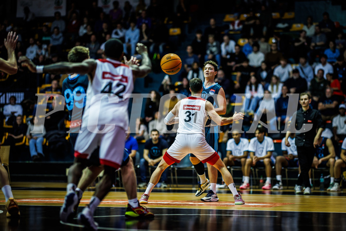 Basketball, Win2Day Superliga 2023/24, Grunddurchgang 8.Runde, BC Vienna, Vienna Timberwolves, Philipp D'Angelo (9)