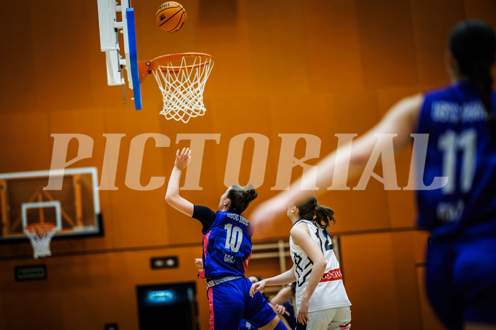 Basketball, Win2Day Basketball Damen Superliga 2023/24, Grunddurchgang 4.Runde, Vienna Timberwolves, UBSC-DBBC Graz, Ajla Meskic (10)