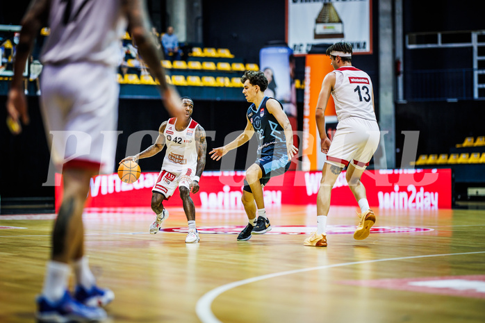 Basketball, Win2Day Superliga 2023/24, Grunddurchgang 8.Runde, BC Vienna, Vienna Timberwolves, Demarkus Stuckey Jr. (42)