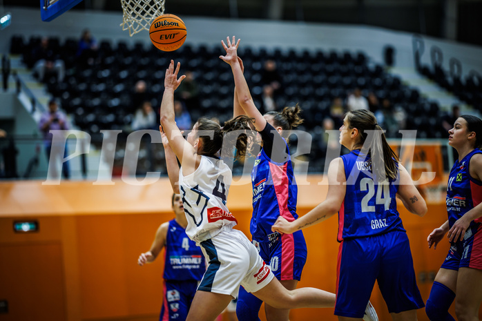 Basketball, Win2Day Basketball Damen Superliga 2023/24, Grunddurchgang 4.Runde, Vienna Timberwolves, UBSC-DBBC Graz, Magdalena Schmidt (4)