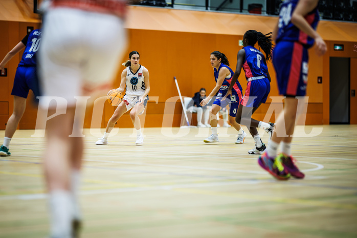 Basketball, Win2Day Basketball Damen Superliga 2023/24, Grunddurchgang 4.Runde, Vienna Timberwolves, UBSC-DBBC Graz, Iva Ilic (10)