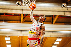 Basketball, win2day Basketball Superliga 2023/24, Grunddurchgang 8.Runde, Traiskirchen Lions, UBSC Graz, Demarcus Demonia (4)