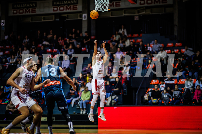 Basketball, Win2Day Superliga 2023/24, Grunddurchgang 8.Runde, BC Vienna, Vienna Timberwolves, Bogic Vujosevic (5)