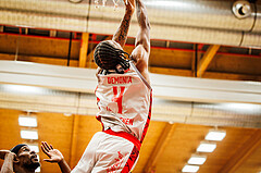 Basketball, win2day Basketball Superliga 2023/24, Grunddurchgang 8.Runde, Traiskirchen Lions, UBSC Graz, Demarcus Demonia (4)