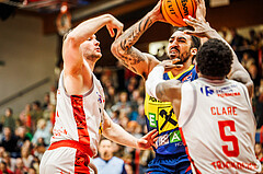 Basketball, win2day Basketball Superliga 2023/24, Grunddurchgang 8.Runde, Traiskirchen Lions, UBSC Graz, Avery Diggs (8)
