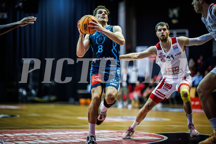 Basketball, Win2Day Superliga 2023/24, Grunddurchgang 8.Runde, BC Vienna, Vienna Timberwolves, Elias Wlasak (8)