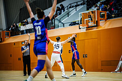 Basketball, Win2Day Basketball Damen Superliga 2023/24, Grunddurchgang 4.Runde, Vienna Timberwolves, UBSC-DBBC Graz, Dierry Sow (6)