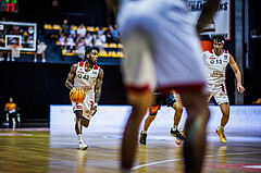 Basketball, Win2Day Superliga 2023/24, Grunddurchgang 8.Runde, BC Vienna, Vienna Timberwolves, Demarkus Stuckey Jr. (42)
