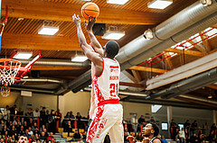 Basketball, win2day Basketball Superliga 2024/25, 8. Platzierungsrunde, Traiskirchen Lions, Flyers Wels, Nelson Haskin (21)