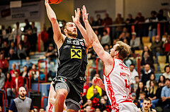 Basketball, win2day Basketball Superliga 2024/25, 8. Platzierungsrunde, Traiskirchen Lions, Flyers Wels, Radii Caisin (13)