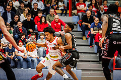 Basketball, win2day Basketball Superliga 2024/25, 8. Platzierungsrunde, Traiskirchen Lions, Flyers Wels, Obinna Anthony Ndukwe (2)
