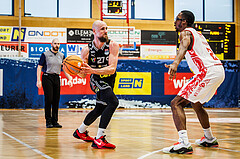 Basketball, win2day Basketball Superliga 2024/25, 8. Platzierungsrunde, Traiskirchen Lions, Flyers Wels, Christian Von Fintel (27)