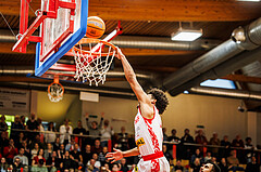 Basketball, win2day Basketball Superliga 2024/25, 8. Platzierungsrunde, Traiskirchen Lions, Flyers Wels, Obinna Anthony Ndukwe (2)