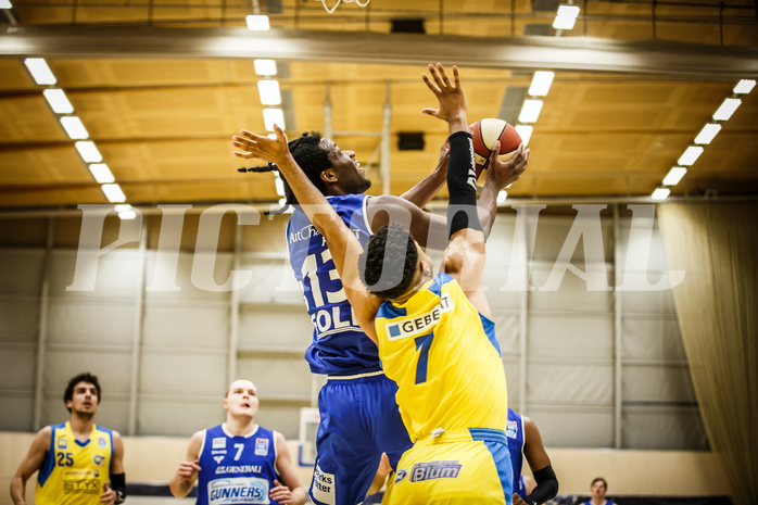 Basketball, bet-at-home Basketball Superliga 2019/20, Platzierungsrunde 3.Runde, SKN St. Pölten Basketball, Oberwart Gunners, Quincy Diggs (13)