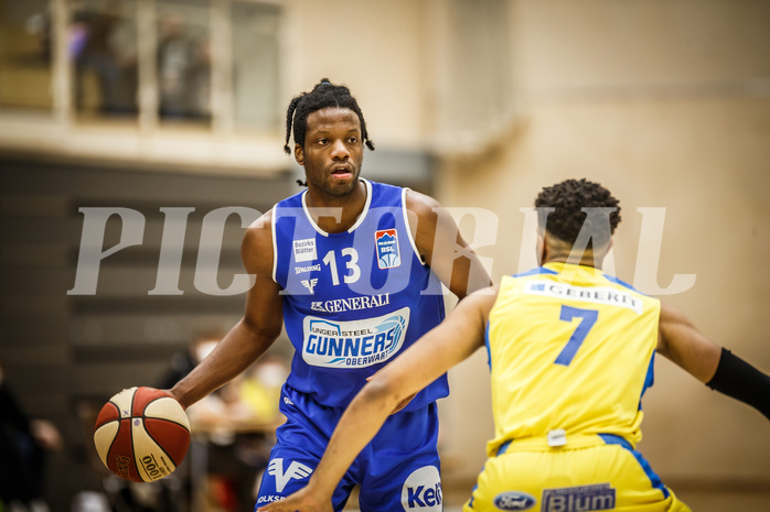 Basketball, bet-at-home Basketball Superliga 2019/20, Platzierungsrunde 3.Runde, SKN St. Pölten Basketball, Oberwart Gunners, Quincy Diggs (13)