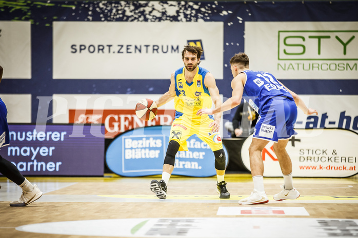 Basketball, bet-at-home Basketball Superliga 2019/20, Platzierungsrunde 3.Runde, SKN St. Pölten Basketball, Oberwart Gunners, Lukas Böck (13)